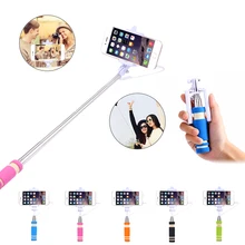 Mobile Phone Camera Extendable Mini Selfie Stick Holder Universal For iPhone Samsung Galaxy HTCFolded WiredSelfie Monopod Tripod