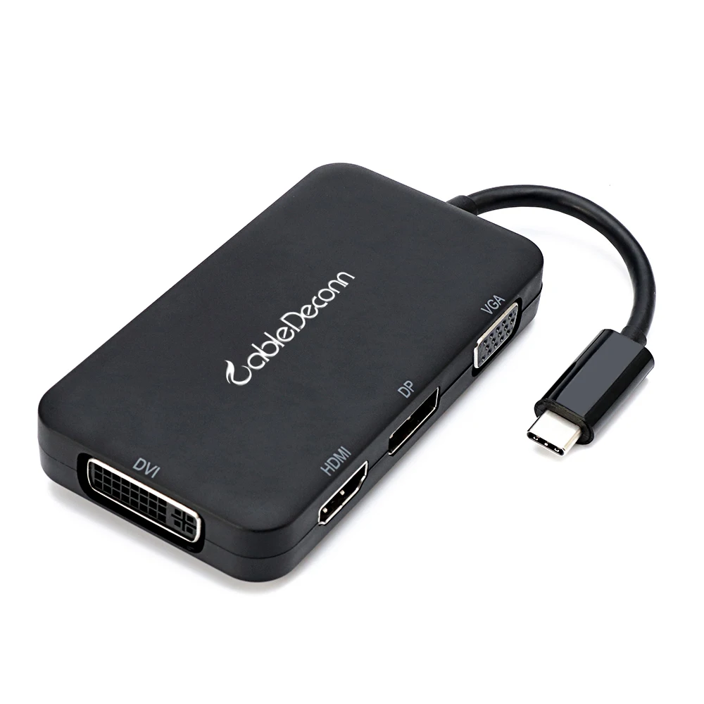 USB C type c Thunderbolt3 для Gigabit RJ45 USB3.0 концентратор HDMI 4K 1080P VGA DisplayPort DP DVI многопортовый