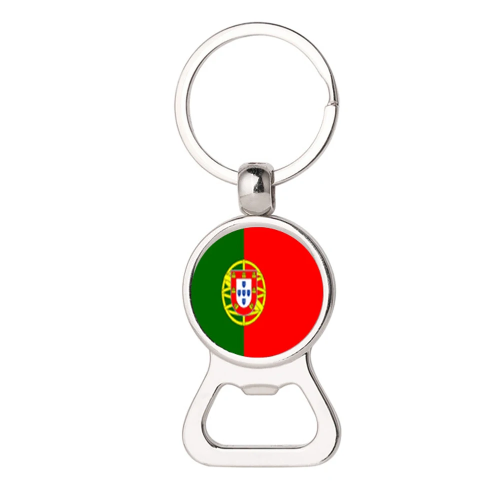 

Portugal Pocket Key Chain Beer Bottle Opener Bar Bottle Opener Small Beverage Keychain Ring