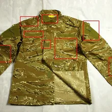 Военная форма для мужчин в армейском стиле США, тренировочная форма для пустыни, камуфляжная военная форма с полосками тигра, камуфляжная военная форма