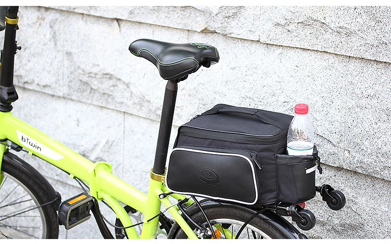 Best ROSWHEEL 10L Cycling Bike Carbon Fiber Leather Bicycle Rear Rack Seat Pannier Bag Pouch rear rack cargo bag 6 Best ROSWHEEL 10L Cycling Bike Carbon Fiber Leather Bicycle Rear Rack Seat Pannier Bag Pouch rear rack cargo bag 6