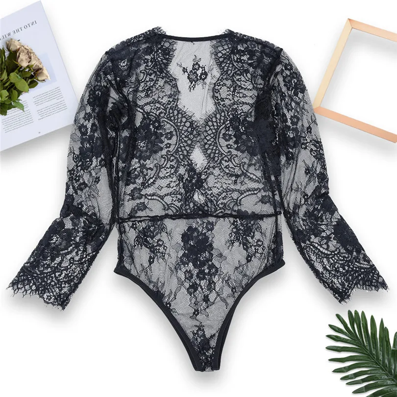 Female Sexy Erotic Underwear Body Suit Women Sexy Plus Size Lingerie Nightgown Bodysuit Lace Babydoll Underwear   (12)