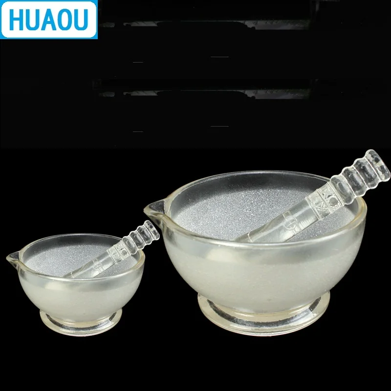 90mm Glass Mortar with Pestle Laboratory Chemistry Equipment