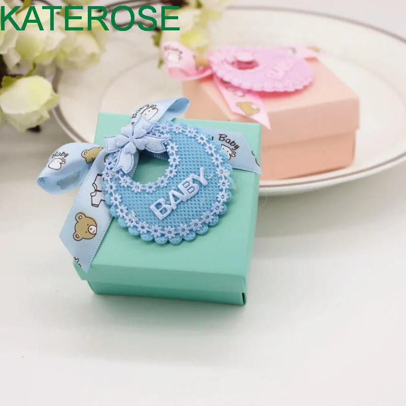 

FREE SHIPPING 12PCS/LOT Baby Birthday Party Giveaways Tiffany Candy Box Newborn Christening Gift Sweet Boxes Chocolate Package