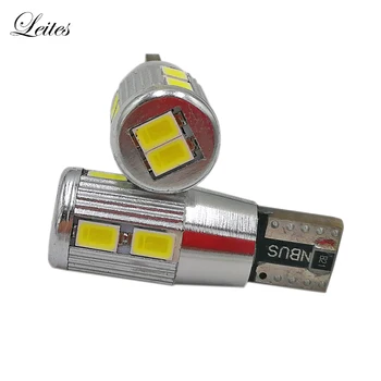 

Leites 50PCS T10 5630 10-SMD LED Canbus Error Free Parking Lights Car Side Wedge Light Automotive Light Bulbs Replacement Parts