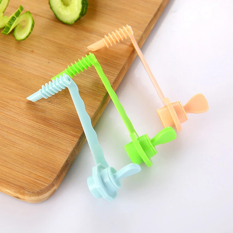 Vegetable Fruit Spiral Slicer Manual Slice Planer Cucumber Potato