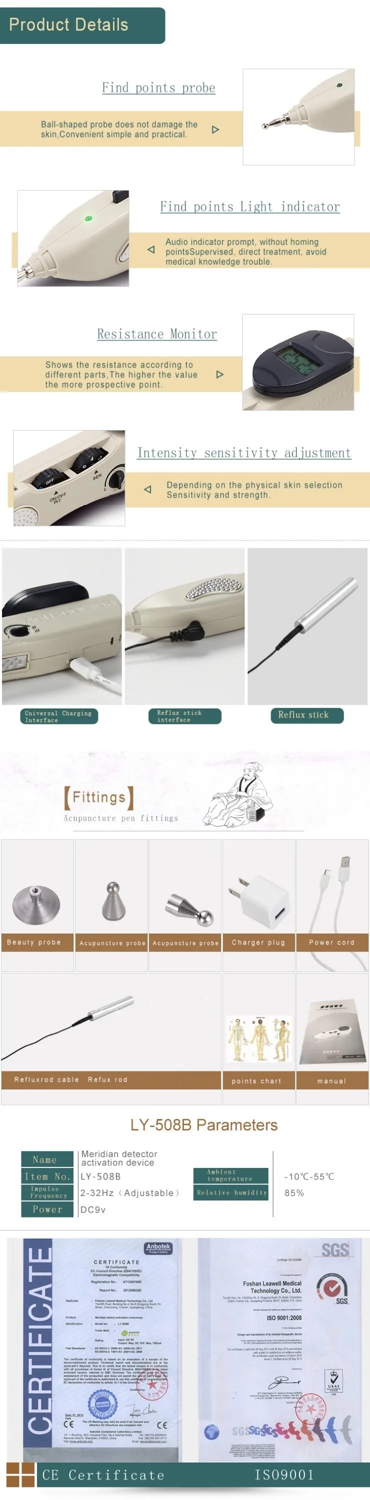 Caneta de Alta Varejo Electro-acupuntura Terapia Digital Dezenas Acupuntura Estimulação Elétrica Muscular Freqüência 10 High Quality