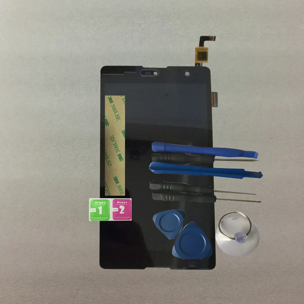 RYKKZ For Micromax Q386 LCD Display No Touch Screen Digitizer Replacement With Tools+3M Sticker | Мобильные телефоны и