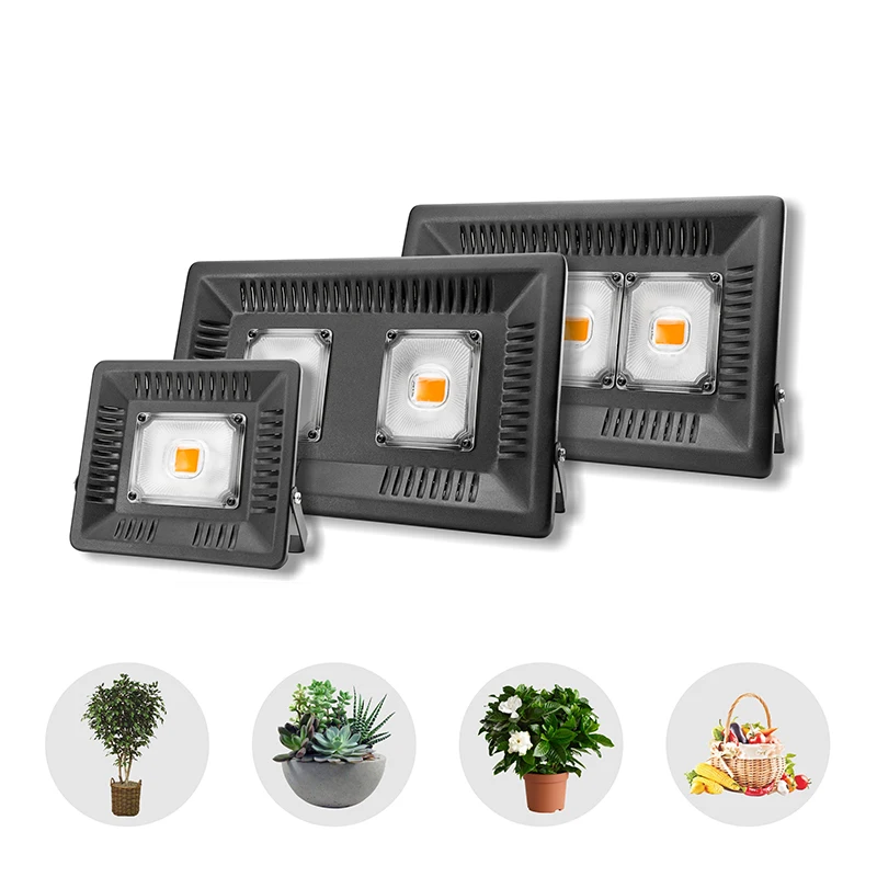 

LED Full Spectrum Grow Floodlight 150W 100W 50W 30W Ultra Thin Waterproof 110V 220V LED Growing Lamp For Outdoor Vegetable Plant