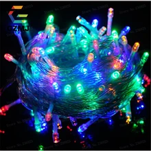 50 м 400 светодиодный гирлянд AC220V Водонепроницаемый цветной уличный светодиодный Рождественский свет для свадьбы Новогодняя вечеринка, праздник