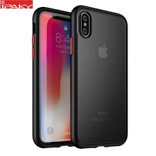 Для iPhone XS XR чехол Magic Shadow IPAKY XS MAX чехол с цветными кнопками TPU PC Гибридный противоударный чехол для iPhone 8 7 6 6s Plus чехол