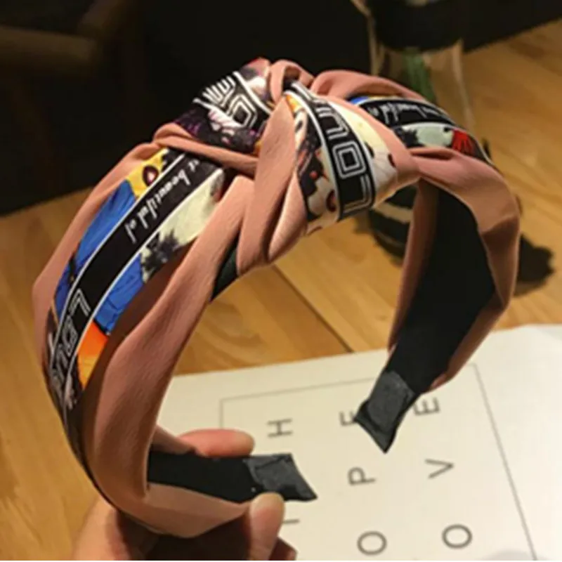 

New Hair Accessories for Women Hair Headband Wide Bow Knotted Hairband Adult Hard Headband Turban Girls Hair Band Headband
