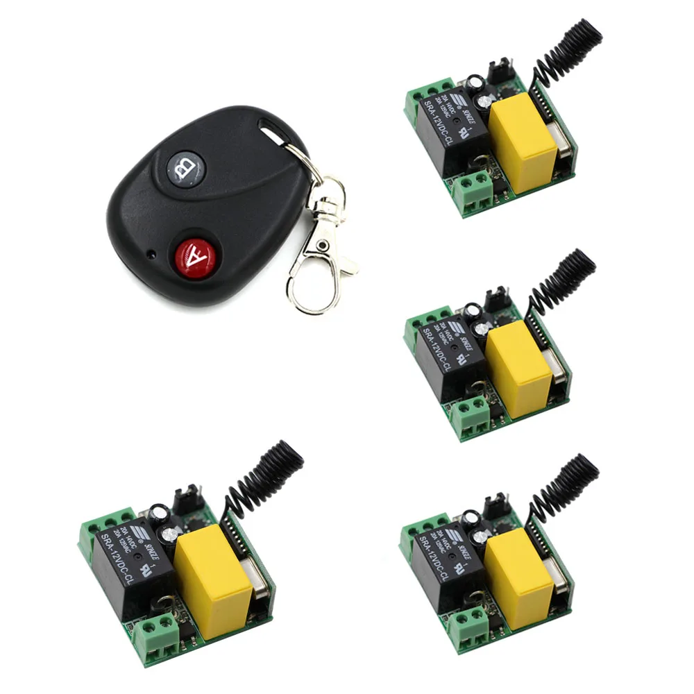 Universal AC220V 1 CH RF Wireless Remote Control Switch System Mini