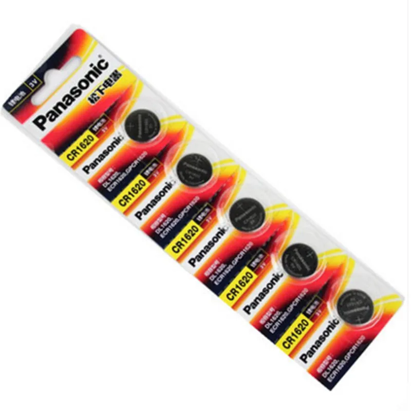 

5Pcs/lot PANASONIC BR1620 DL1620 ECR1620 CR 1620 3V Lithium Batteries Cell Button Coin Battery