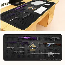 Mairuige 900*400*2 мм Lock края best Игра Gun Стиль Дизайн большой Мышь коврик Силикагель игр мыши 30x60 см