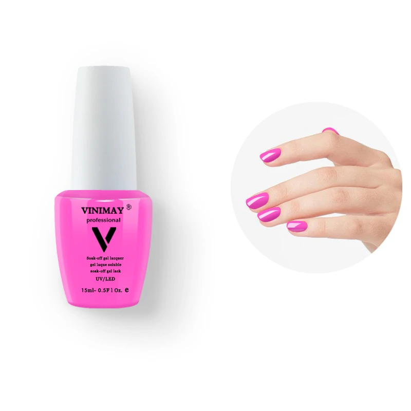 

VINIMAY 15ml Nail Art Nail Gel Polish Soak Off LED&UV Nail Gel Varnish Salon Gel Nail Polish Long Lasting