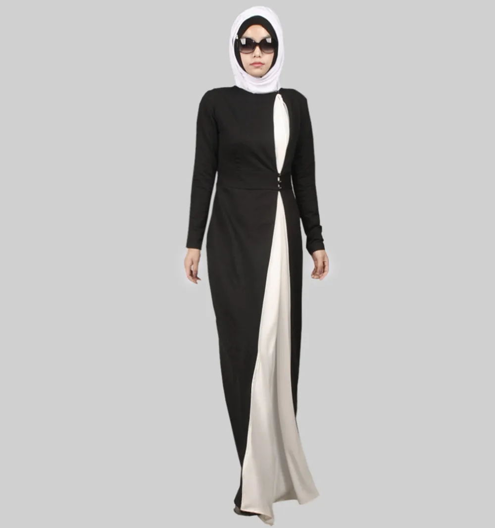 Модное лоскутное мусульманское платье-Абая Мусульманская одежда для Дубай одежда для женщин мусульманская Абая, головной платок Djellaba одеяние мусульмане EID abaya