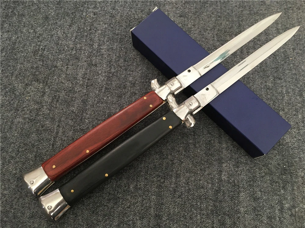 

BENYS Version 13" Italian AKC Godfather Stiletto Portable Folding Blade Knife Knives