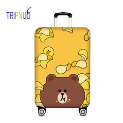 TRIPNUO эластичные ткань картофельные чипсы и медведь чемодан защитная крышка, Suitable18-32 дюймов, тележка случае чемодан Крышка