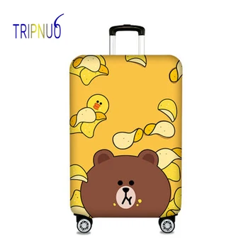 

TRIPNUO Elastic Fabric Potato Chips&Bear Luggage Protective Cover, Suitable18-32 Inch ,Trolley Case Suitcase Cover