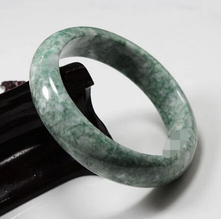 

free shipping 533 Natural Green Jadeite Jade Gems Bangle Bracelet
