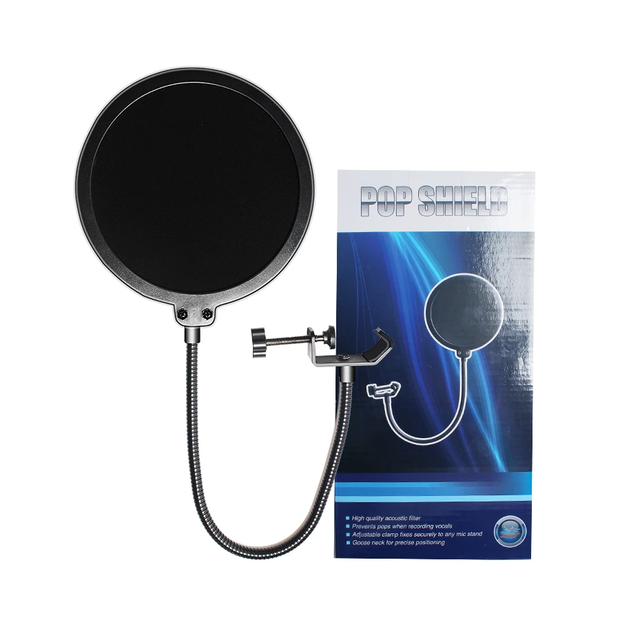 

Large Double Layer Recording anti-spray Cover K Song Recording Broadcast anti-noise Net U-type Microphone Accessories Instead
