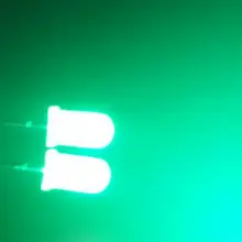 100 шт. 5 мм белые волосы чистый зеленый туман F5 Светодиодная лампа светодиод астигматизм Ultra Light Cube