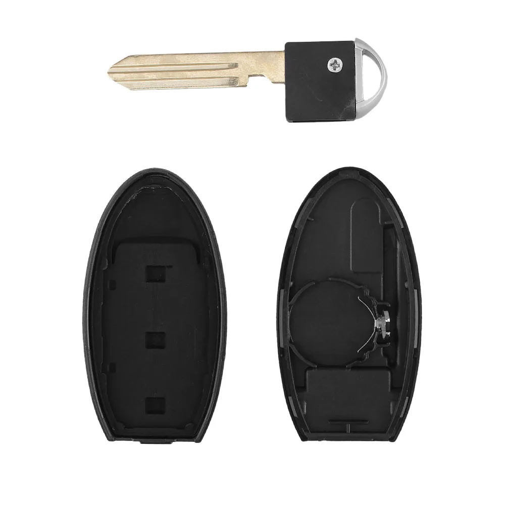 KEYYOU умный пульт дистанционного ключа чехол 2 3 4 кнопки для Nissan Rogue Teana Sentra Versa Fob Автомобильный ключ крышка без ключа вход с лезвием