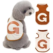 Дропшиппинг Щенок Одежда для маленькой собаки хлопок жилет рубашка одежда весна лето