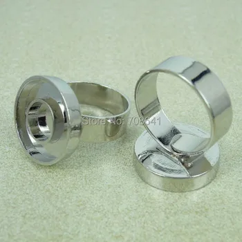 

Blank Adjustable Open Rings Settings Round Bases Deep Wall Bezel Cabochon bases Ring Findings Multi-color for you Choose