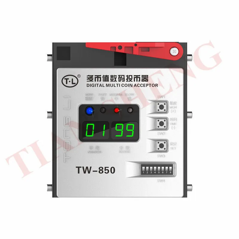 TW-850 цифровой топ вход Мульти монетоприемник жетон Селектор монета Мех для аркадных игр шкаф киоск торговые автоматы