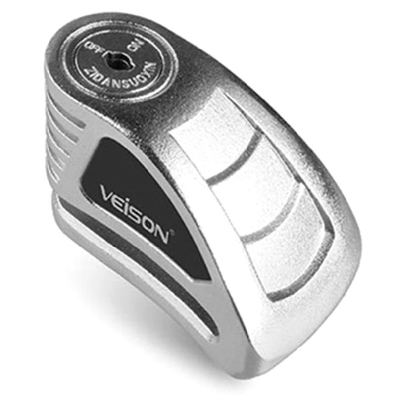 silver Veison велосипедный замок мотоциклетный дисковый замок Электрический Автомобильный Замок Противоугонный замок цинковый сплав мотоциклетный дисковый тормоз замок с 3 ключами - Цвет: silver
