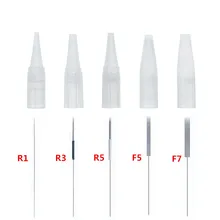 100 шт 1R 3R 5R F5 F7 Большой размер колпачки для татуировки наконечники для перманентного макияжа бровей губ машина наконечник татуировки колпачок