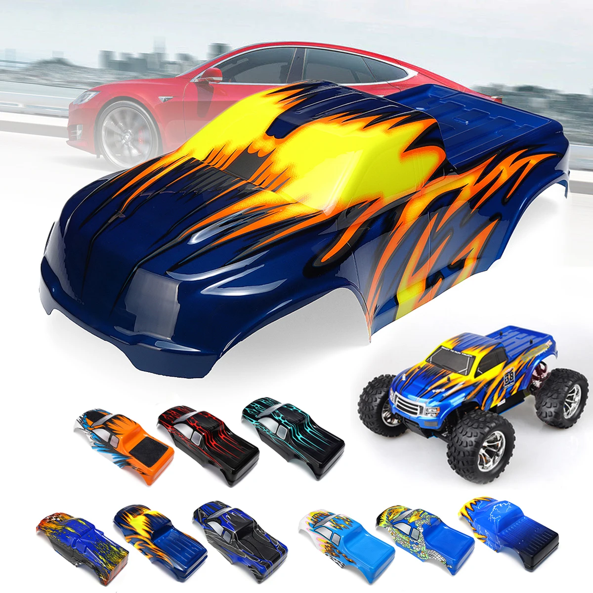 

RC Car Shell PVC Imported Pigment Replaceable for 94111 94111PRO 94111TOP 94188 94108 Solid Structure Cool With Sticker DIY