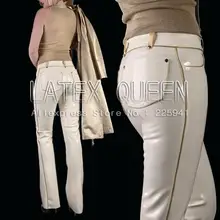 Привлекательные резиновые брюки тяжелый латекс 0.6 мм толщина Для женщин джинсы