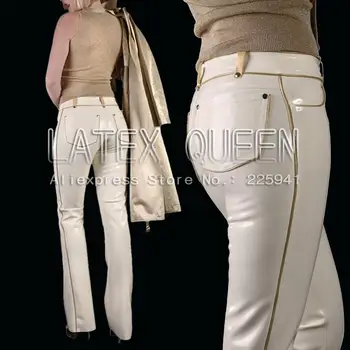

attractive rubber trousers heavy latex 0.6 mm thickness Women 's jeans
