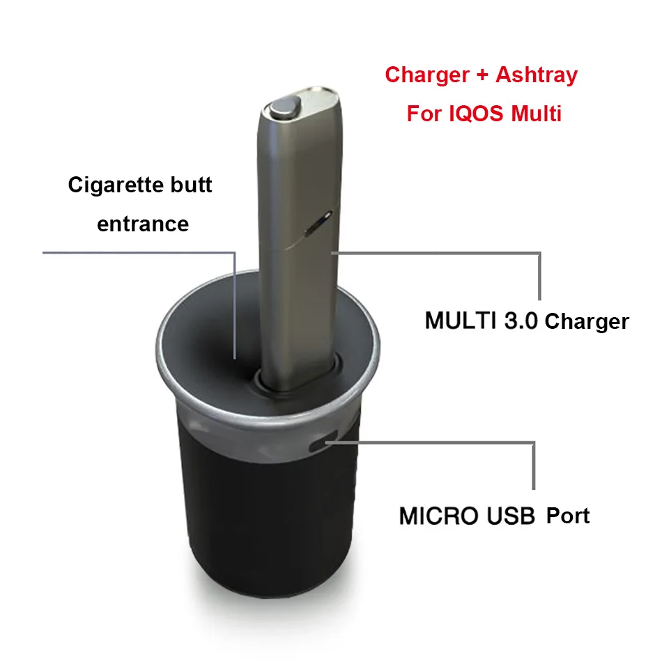 Оригинальная электронная сигарета, многофункциональное автомобильное зарядное устройство для IQOS 3,0, мульти зарядное устройство, популярная электронная сигарета, usb зарядное устройство, аксессуары для iqos