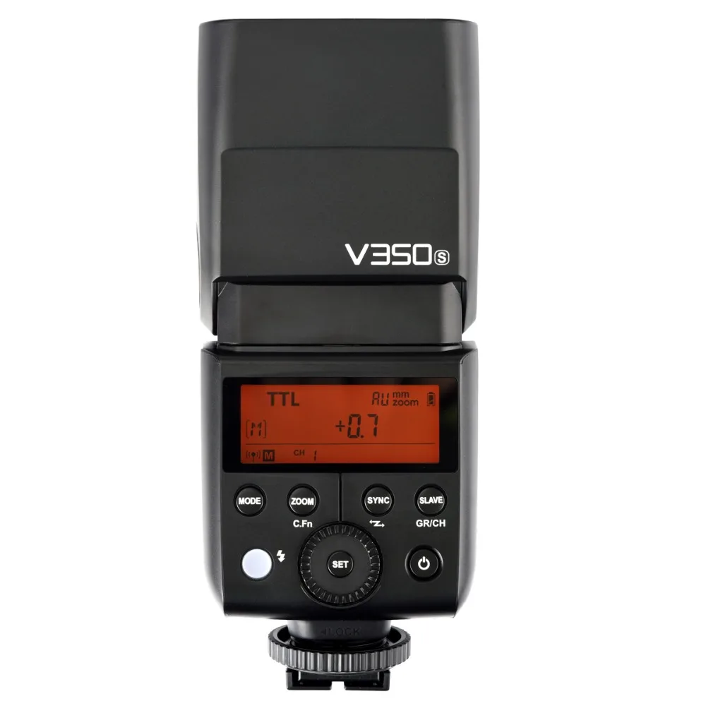 Вспышка Godox V350S TTL HSS 1/8000s Speedlite со встроенным литий ионным аккумулятором 2000 мА · ч и