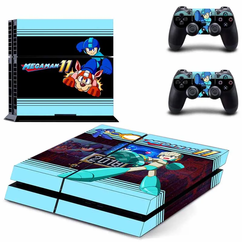 PS4 полный кожи Стикеры лицевые панели из Megaman 11 для sony playstation 4 консоли и контроллера