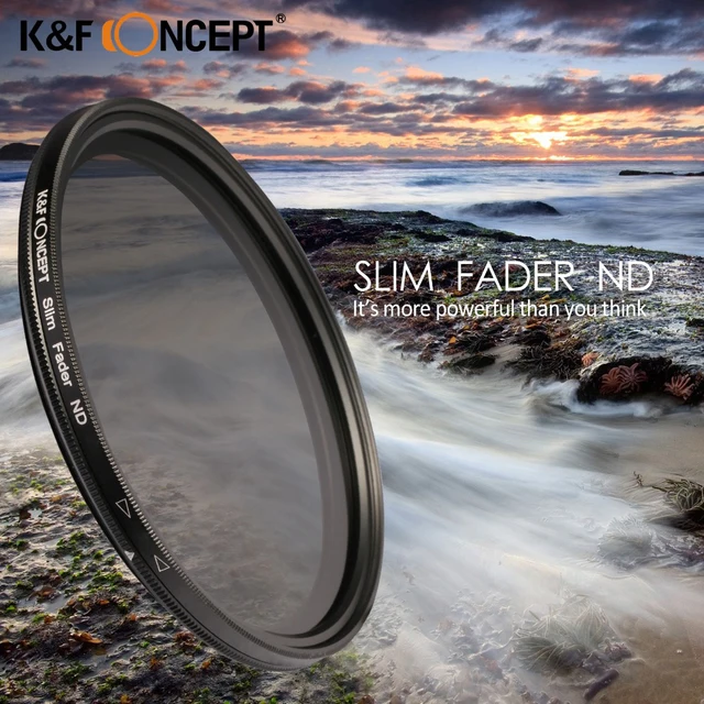 Special Price Slim Variable Neutral Density ND Filter ND2 ND4 ND8 to ND400 Lens Filter(52/58/62/67/72/77mm)for Canon Sony Tamron Sigma 18-200 