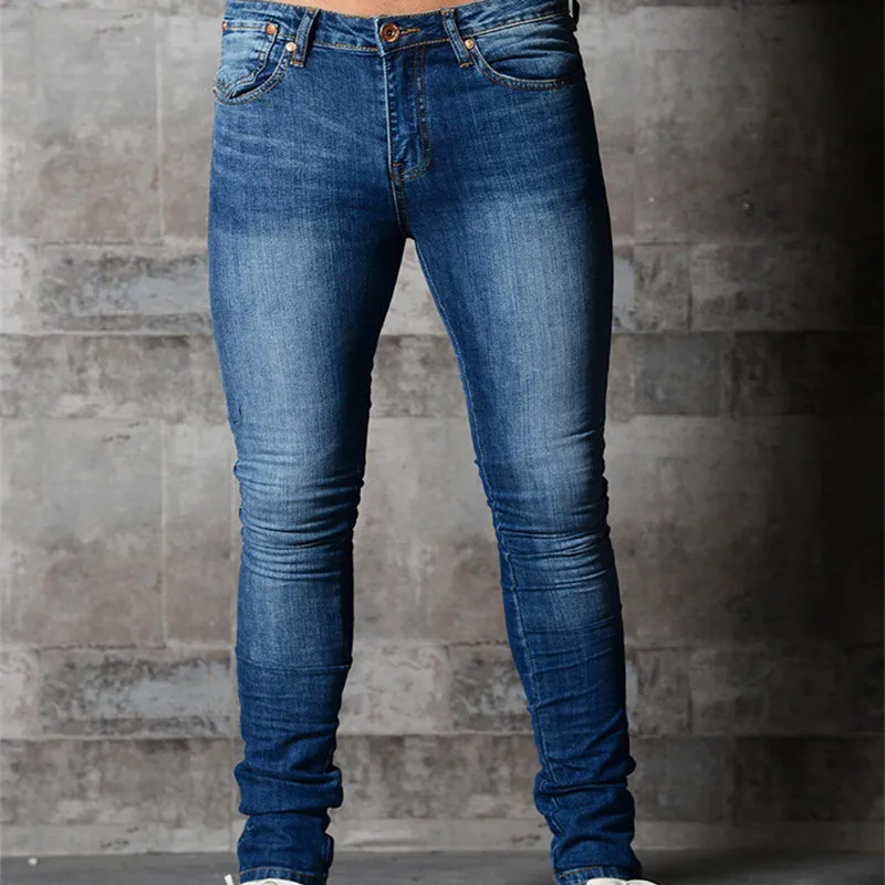 Arrow Car Men Skinny Jeans Summer Casual Fashion Cotton Stretch Thin Solid Color Denim Pencil Pants Man Pants Jeans