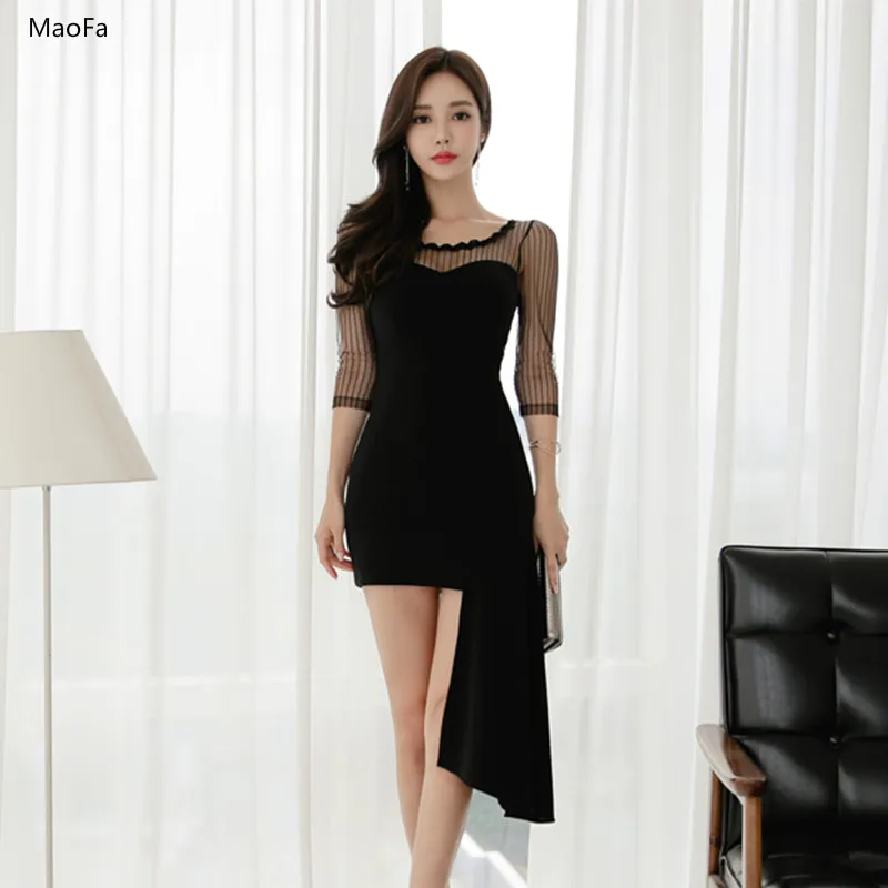 black knee length dress casual women Sleeve black knee length dress casual women