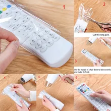 10 шт. термоусадочная пленка прозрачный пульт дистанционного управления Крышка ТВ Кондиционер протектор для пульта дистанционного управления крышка домашний водонепроницаемый защитный чехол