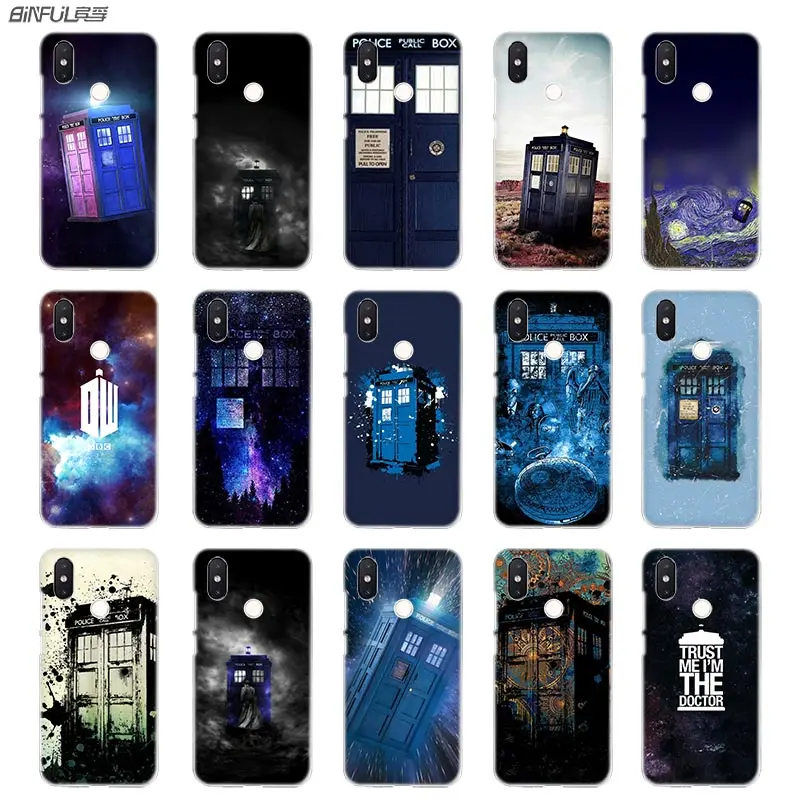 

BinFul phone case Transparent Hard cover for Xiaomi mi Redmi Note 7 5 4 3 4X 5A 6 Pro 64g S2 Plus Doctor Who