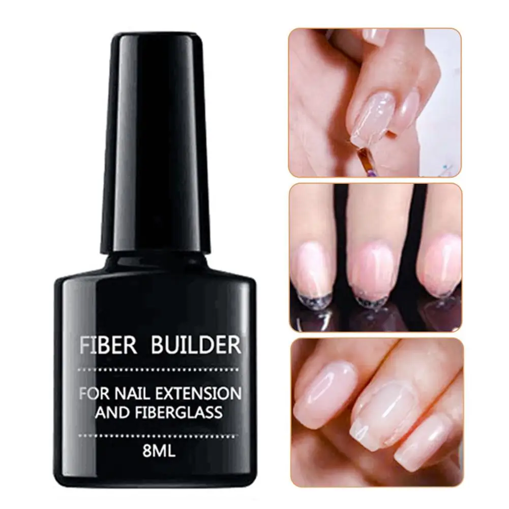 1Bottle Nail Extension Fibernails Fiberglass Gel Acrylic Tips Quick Extension Fibernails DIY Nail Buliding Manicure Tools 8ml