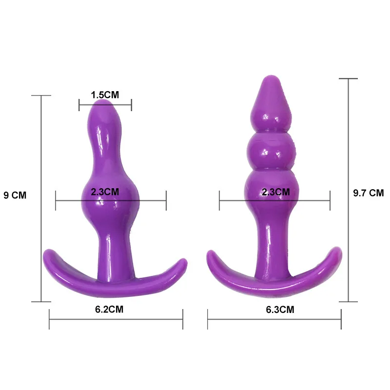 1Pc Mini Flexible Finger Anal Beads Anal Butt Plug G-spot Massager Dildo Plug Silicone Toys for Women0