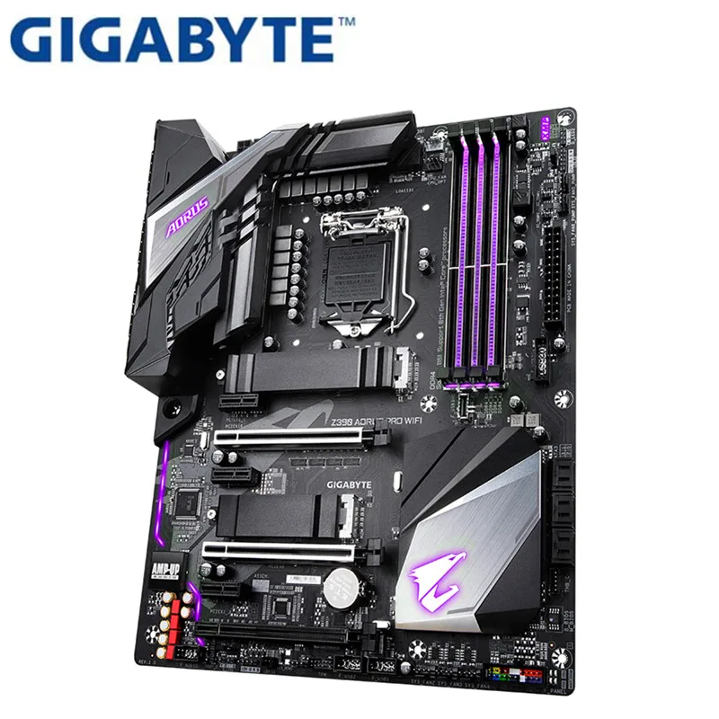 Для Gigabyte Z390 AORUS PRO wifi оригинальная новая материнская плата DDR4 электронная игровая материнская плата для компьютера с разгоном RGB