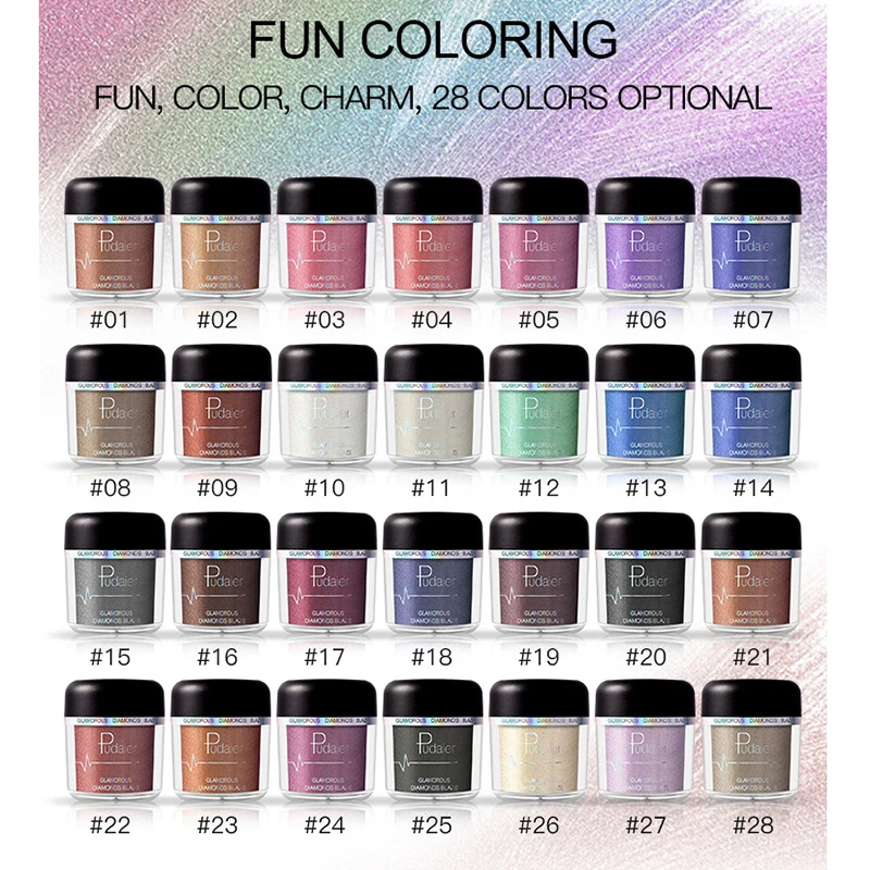 

NEW 1Pc Eye Glitter Shimmer 7 Colors Eye Palette glitter maquiagem Monochrome Eyes Shimmer Powder Eye Glitter Makeup Tool