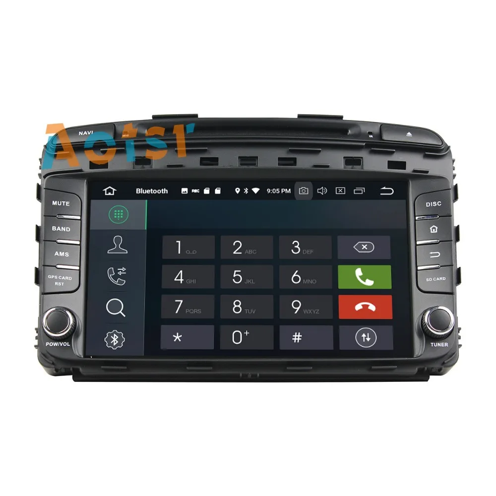 Excellent IPS Screen Android 8.0 Car dvd multimedia player head unit for Kia SORENTO 2015 GPS Navigation radio autostereo 4+32G Octa Core 4