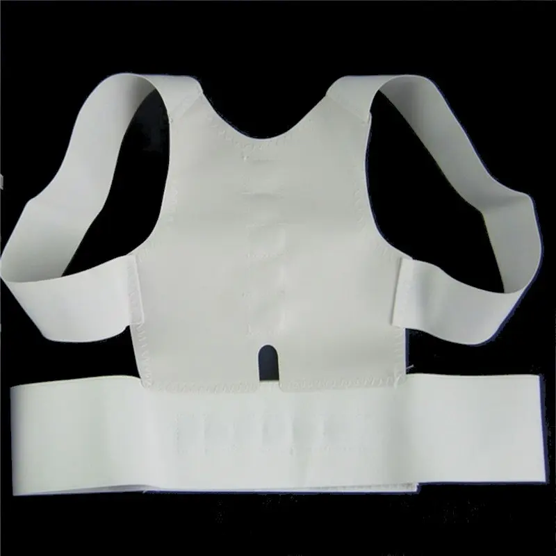 Белый корректор спины, для мужчин и женщин, выпрямление спины, плеча, поддержка осанки, корректор, бандаж, ортопедический регулируемый пояс, забота о здоровье